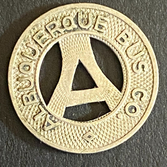 Albuquerque Bus Co. "Health Country" Transit Token 16mm VGC Hanging "A" (#8)