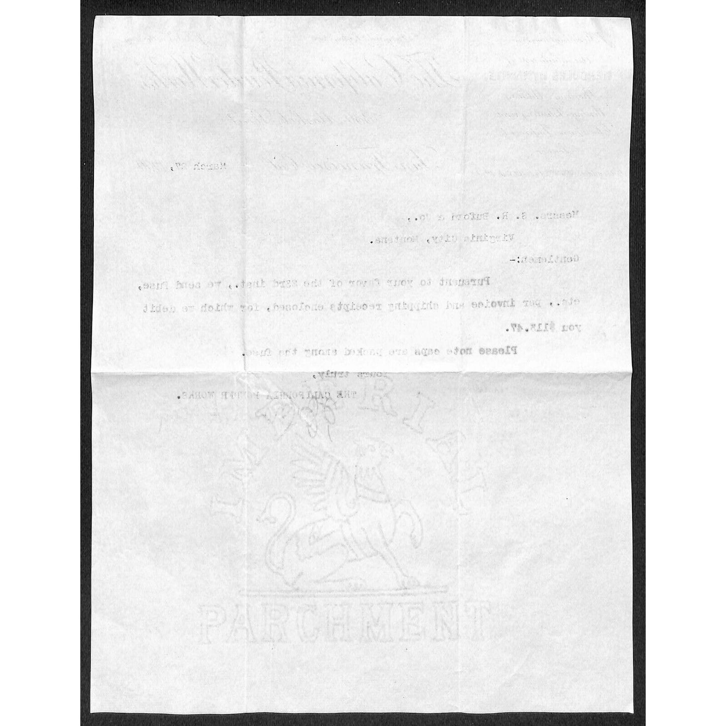 California Powder Works Hercules Dynamite 3/27 1900 Letterhead S.R. Buford*