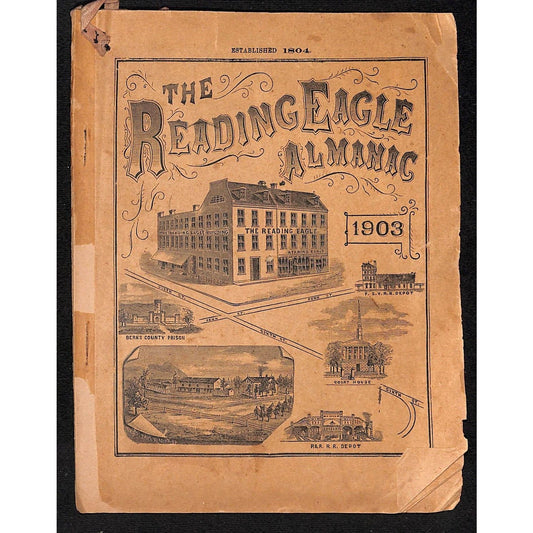 1903 Reading Eagle Almanac Reading, PA 29pp Scarce