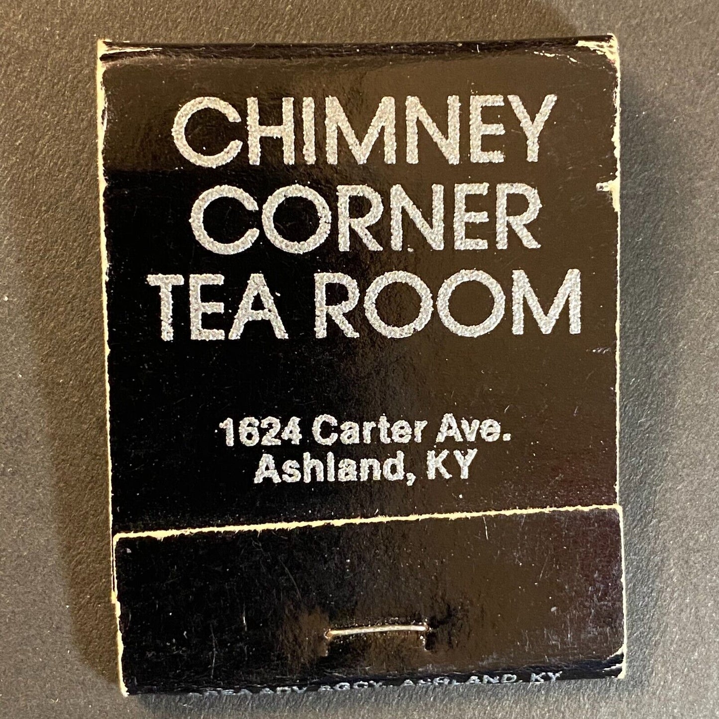 Chimney Corner Tea Room Ashland, KY Half Full (-6) Matchbook c1975-80's