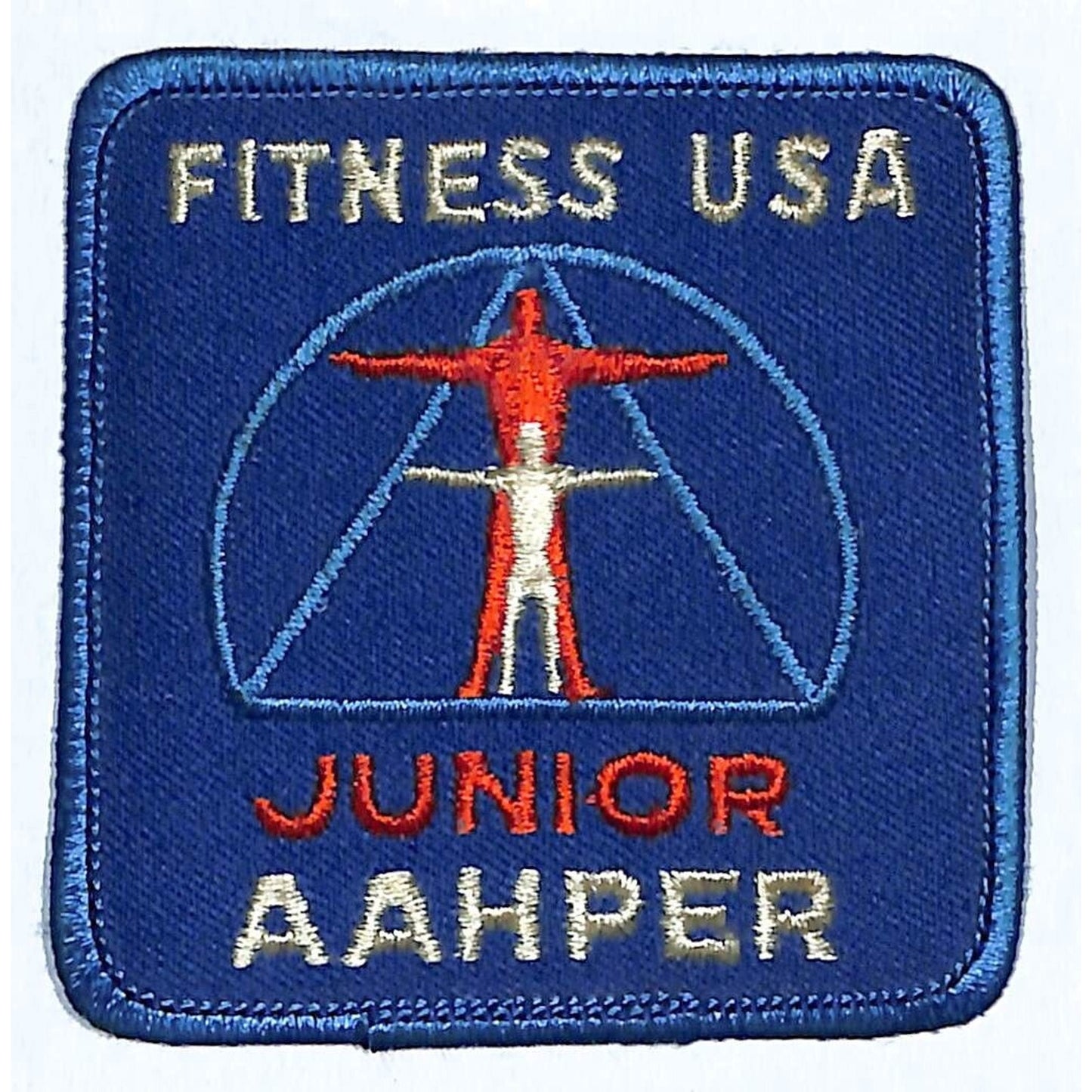 Fitness USA Junior AAHPER Embr. Patch c1970's? 3" x 3" VGC (#2)