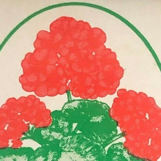 Lake Geneva, WI The Red Geranium Restaurant c1970's Full Matchbook