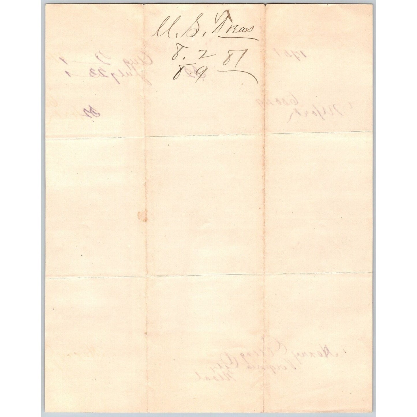 1881 "Returns for United States Currency Paper Redeemed" form from Henry Elling*