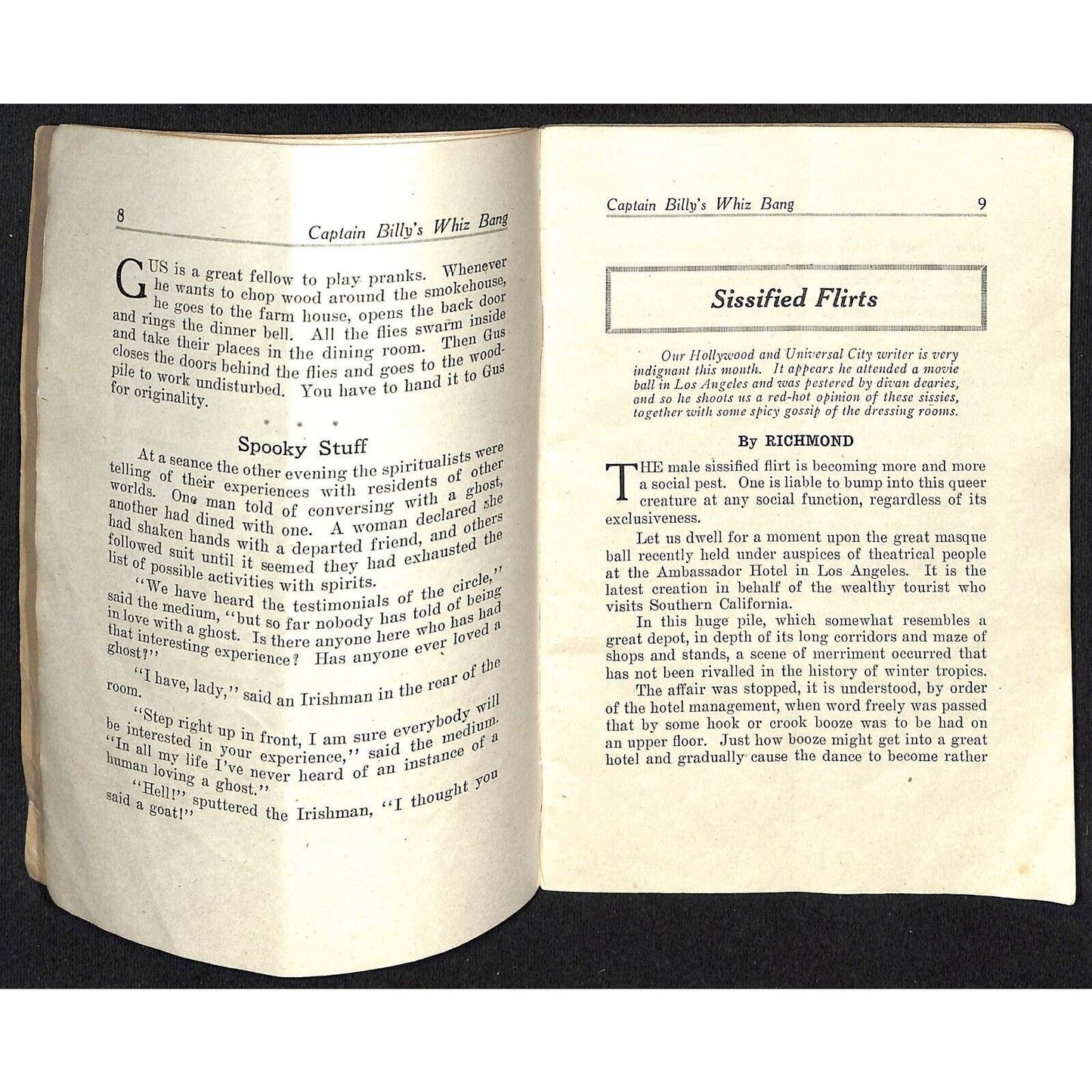 Capt. Billy's Whiz Bang Magazine 1921 Vol. II No. 20 61pp
