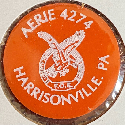 Harrisonville, F.O.E. #4274 c1970's-80's Plastic "G/F One Bottle Beer" Token
