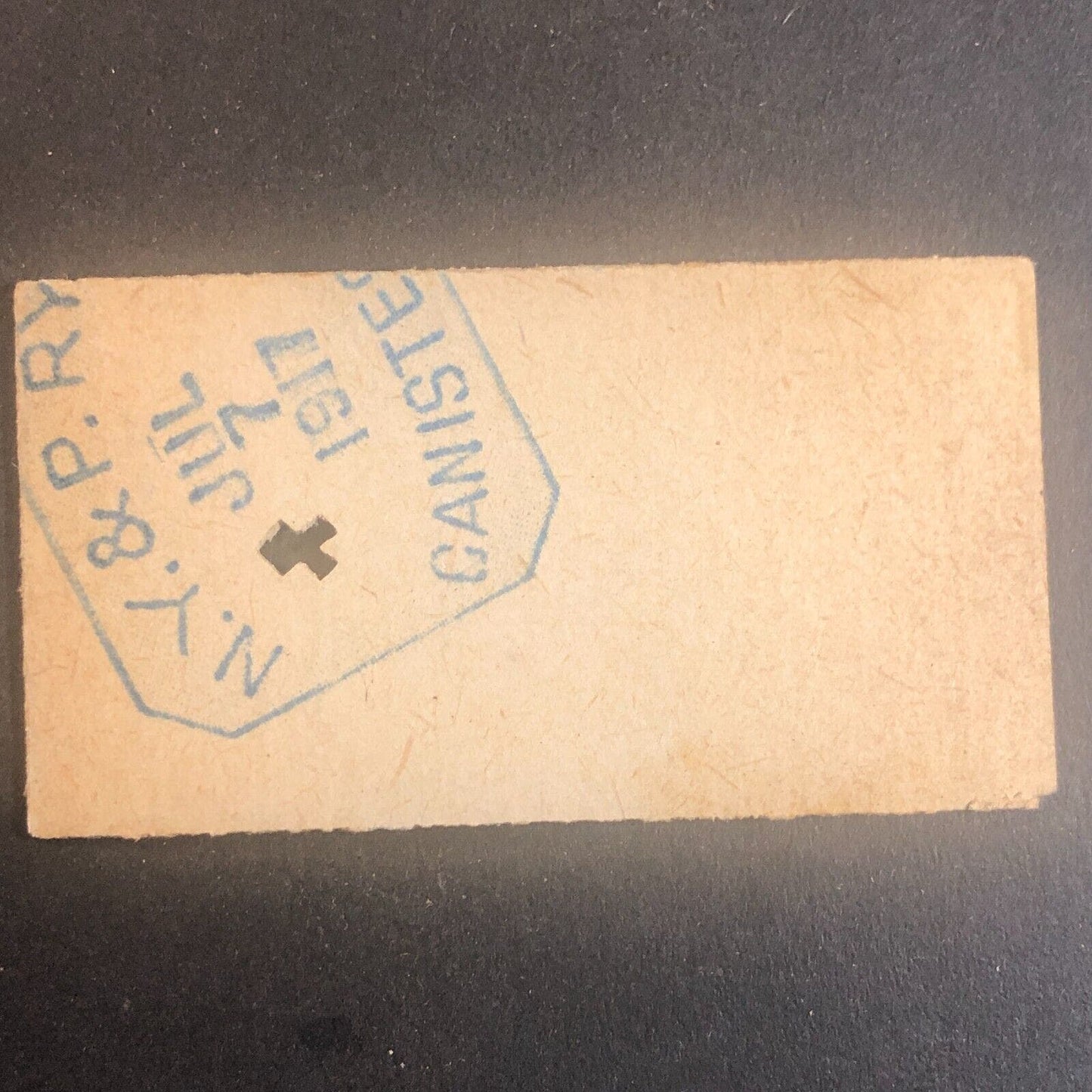 New York & Pennsylvania Railroad July 7 1917 Rexville, NY Ticket #30213