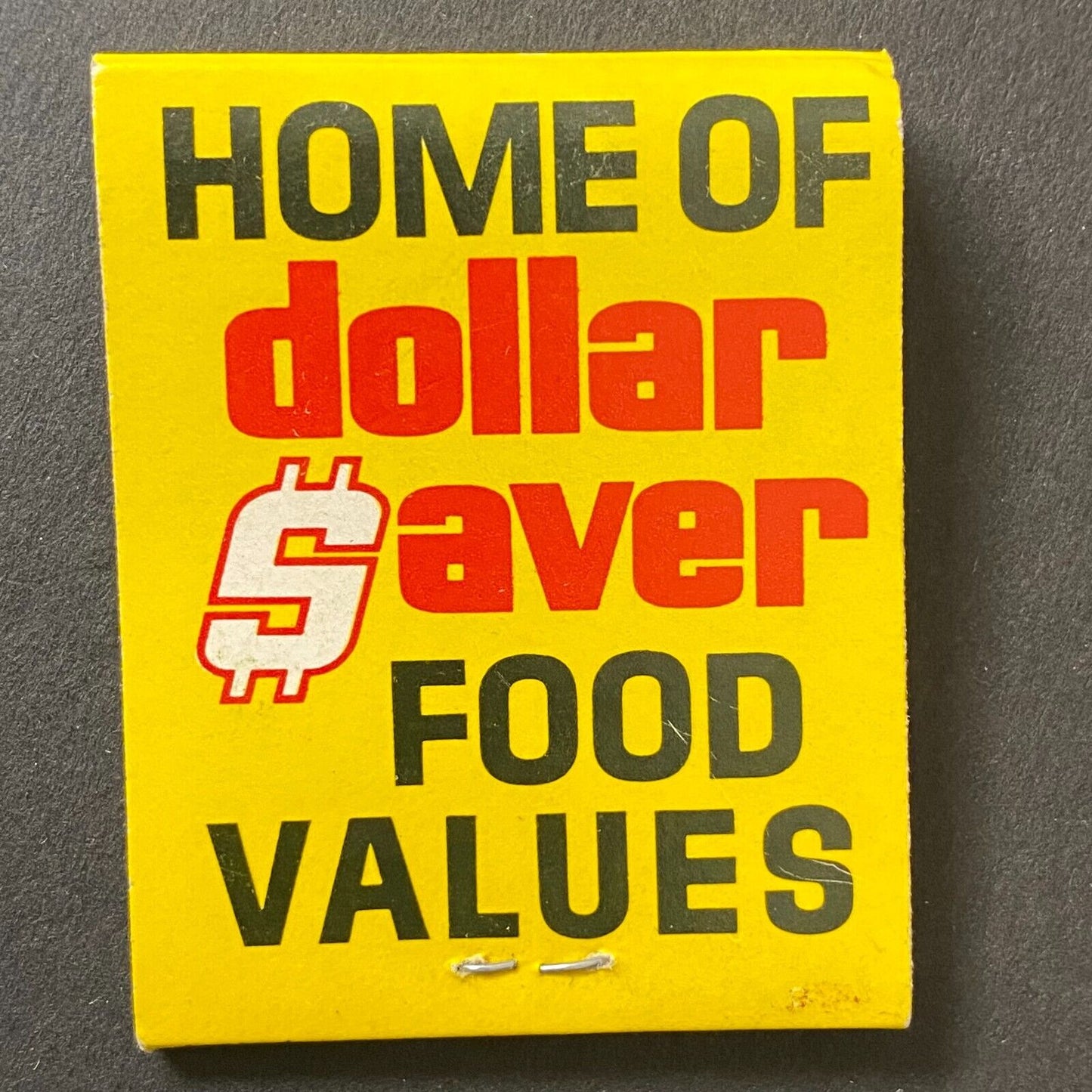 "Big Dollar" Stores (Cleveland?) Full Matchbook Scarce VGC c1960's-74