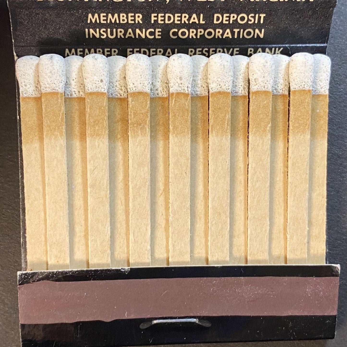 Huntington Trust & Savings Bank West Virginia Full Matchbook c1960's-73 Glossy