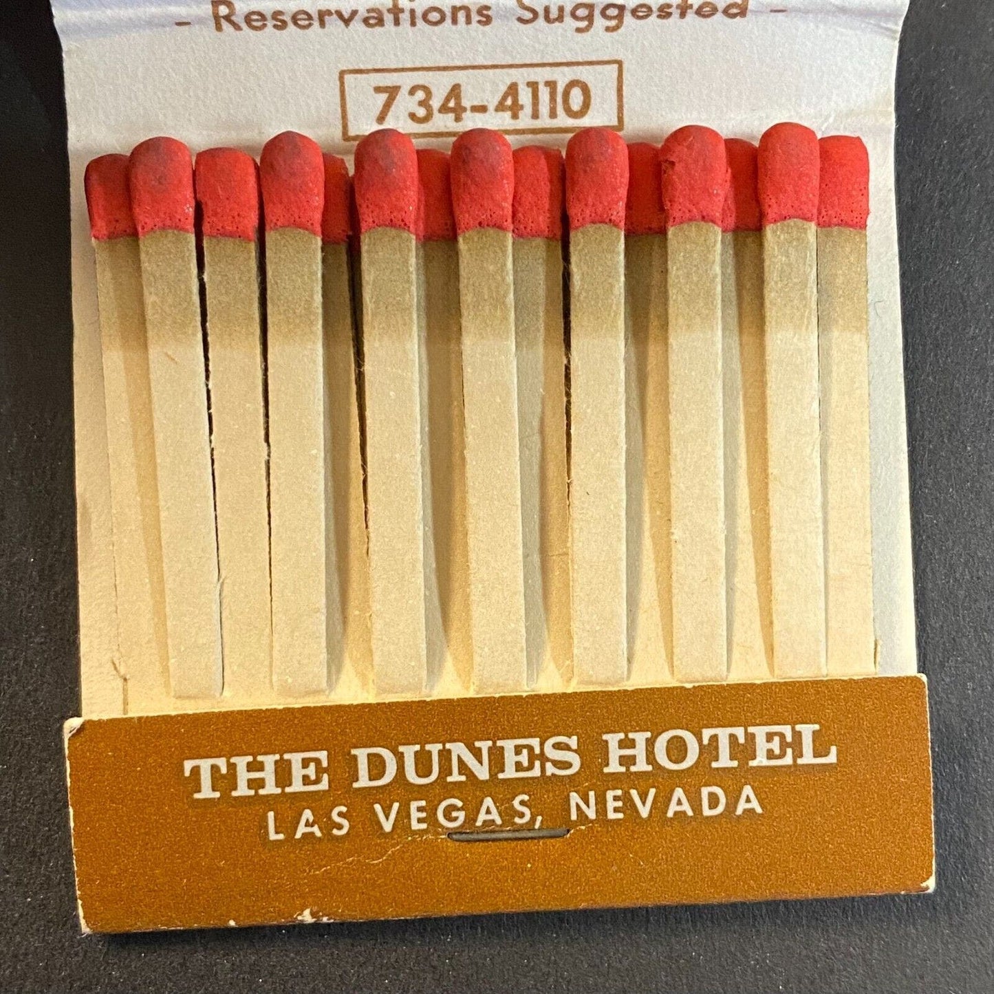 Dunes Hotel Vegas c1974-79 "Sultan's Table" Full Matchbook VGC