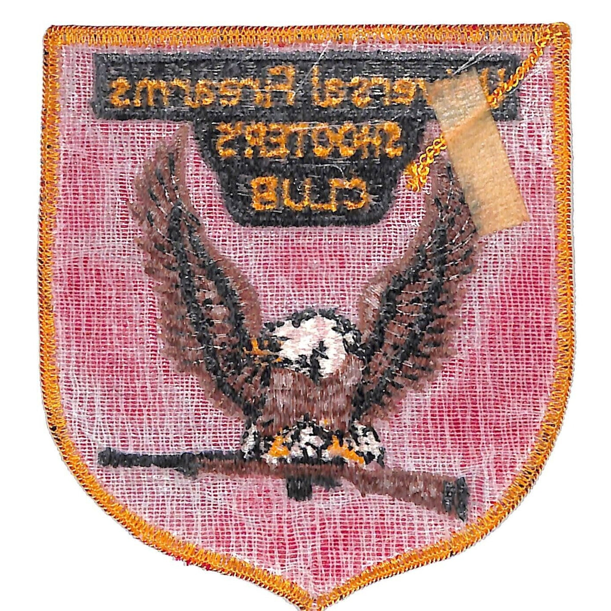 Universal Firearms Shooter's Club Vintage Emb. Patch 4.25" c1980s Eagle w/ Rifle