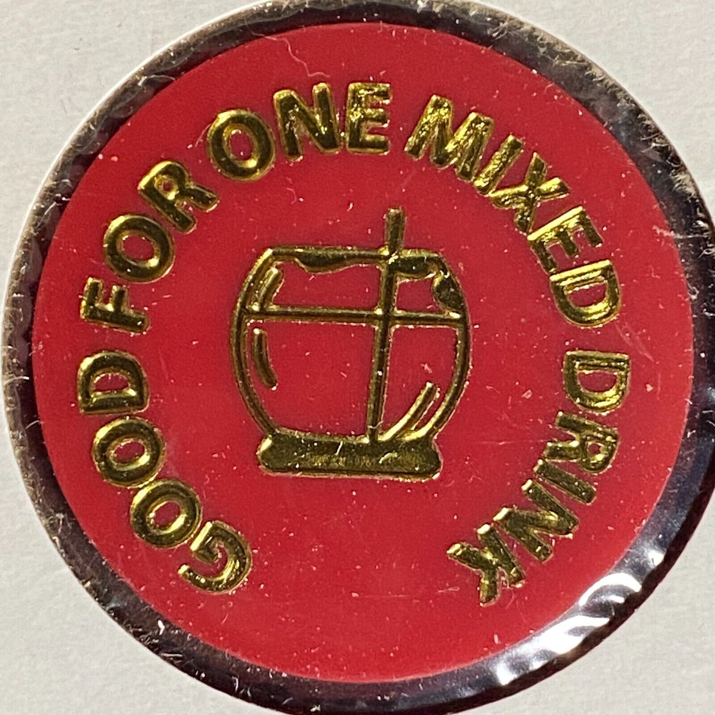Brockway, PA VFW Post 7252 Plastic Drink Token G/F One Mixed Drink