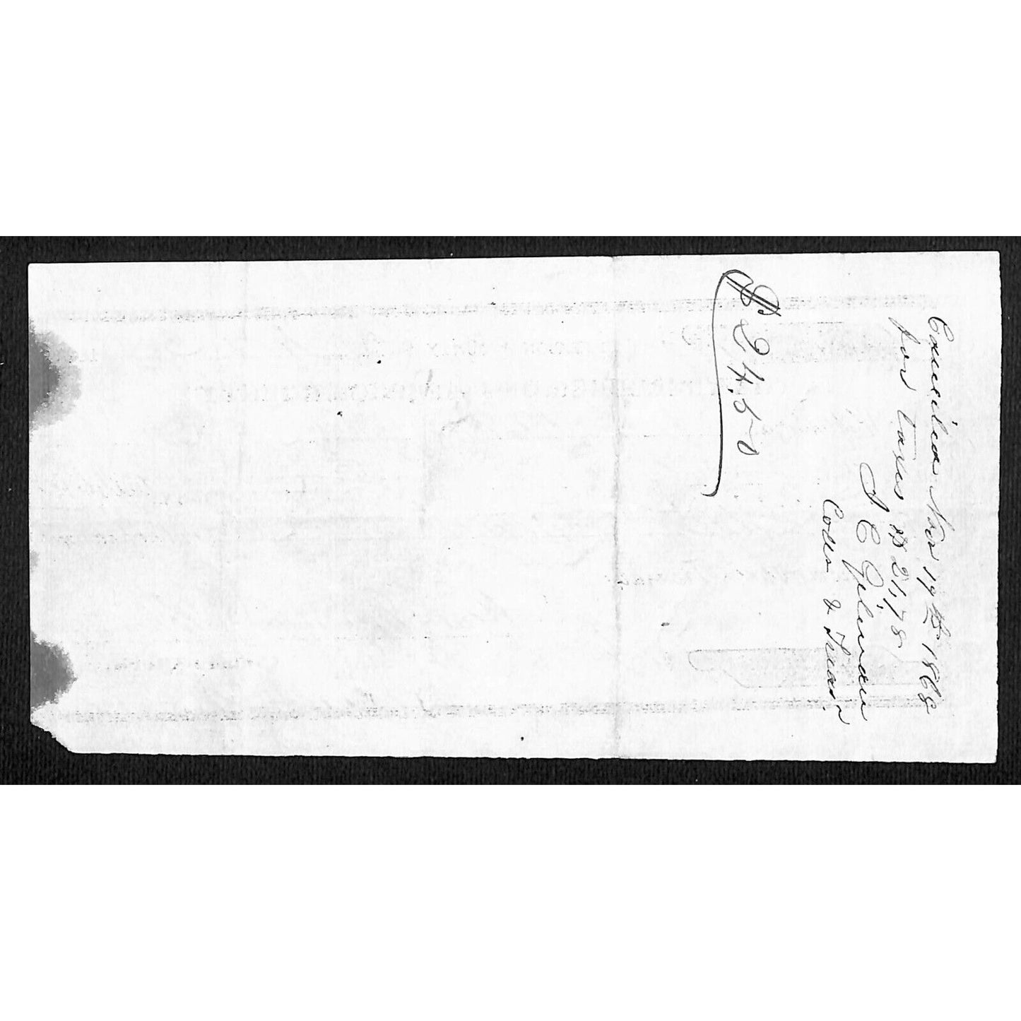 1868 Jefferson County (MT) Treasury Warrant / Draft for "Bridge Building" (#2)