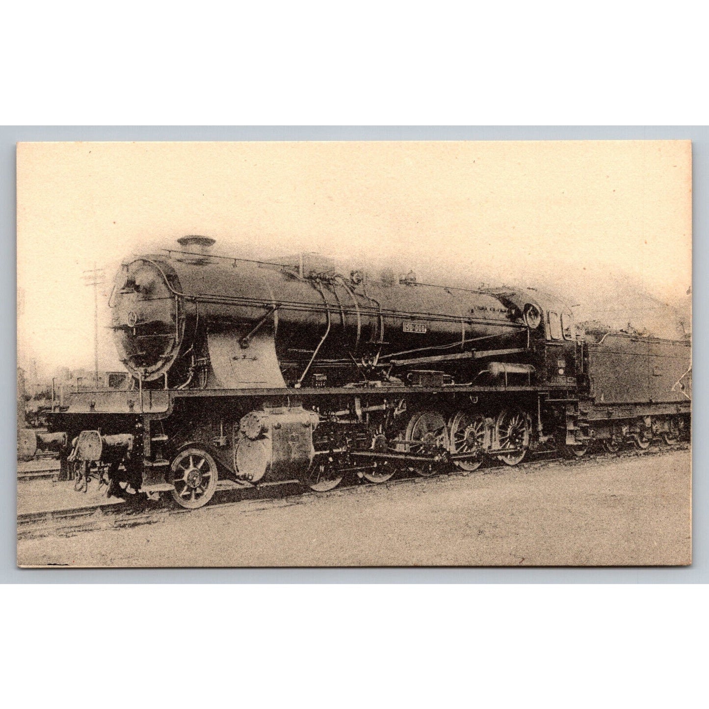 French Railroad RPPC* Postcard Machine 150 A006 Series 150 A001-010 c1930 H.M.P.