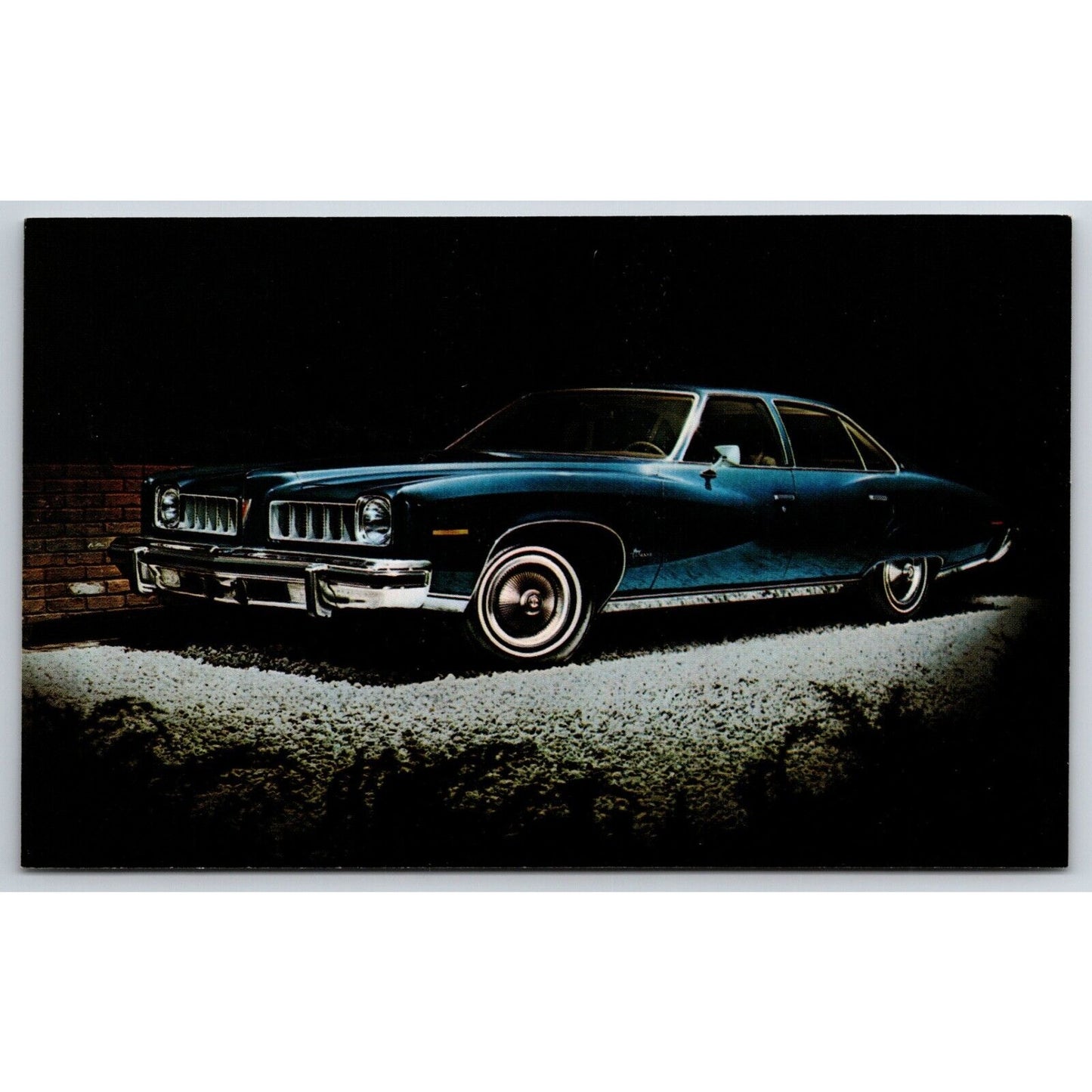 1974 Luxury LeMans 4 Door Colonnade Maxon Pontiac - Union, NJ Dealer Postcard