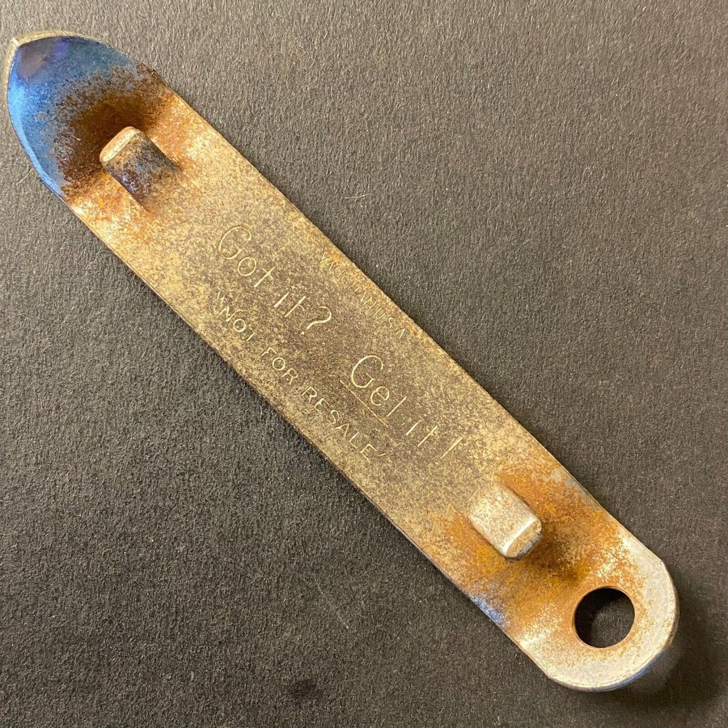 Atlas Prager Extra Dry Beer Vintage Steel Can Bottle Opener 3 1/8"