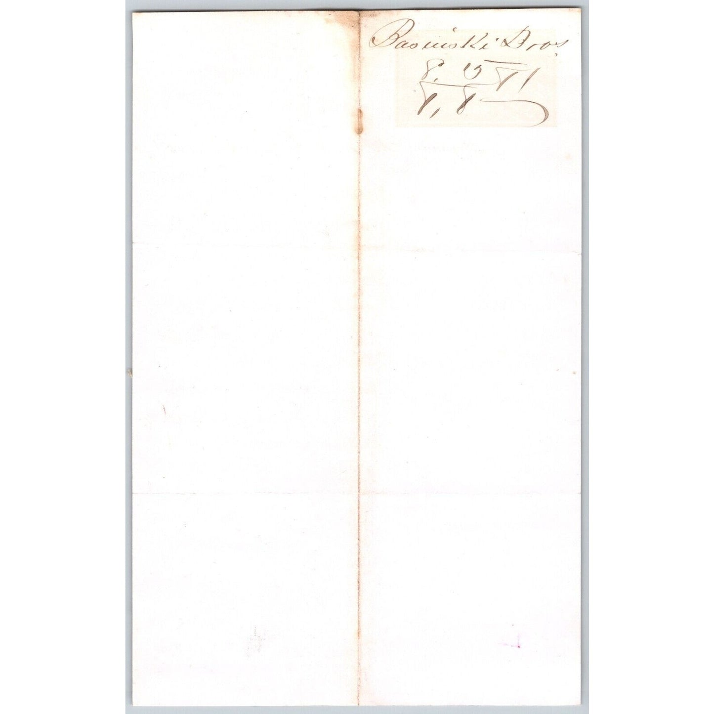 J. Basinski & Bros. Bozeman, MT (Dry Goods) 8/5 1881 Letterhead Henry Elling*
