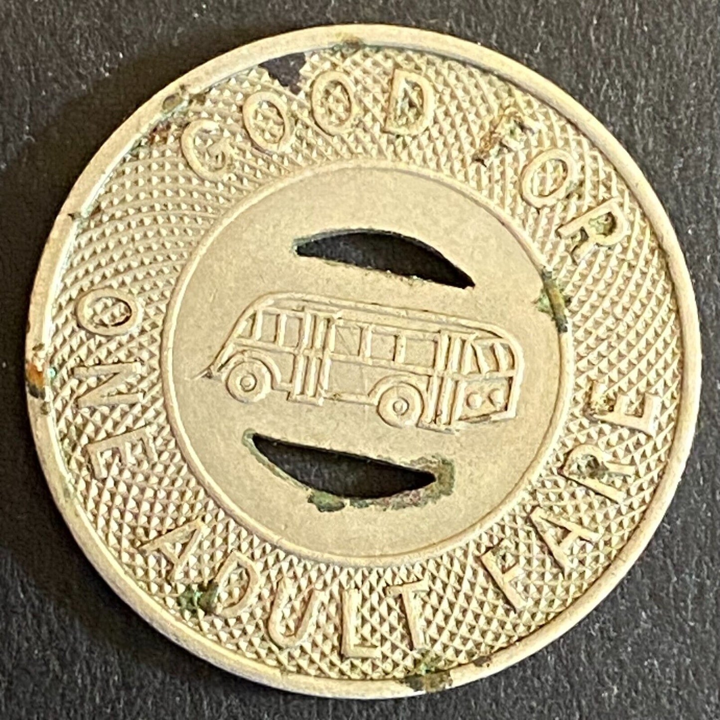 Grandville Wyoming Transit Co. G/F One Adult Fare Bus Token 32mm Scarce