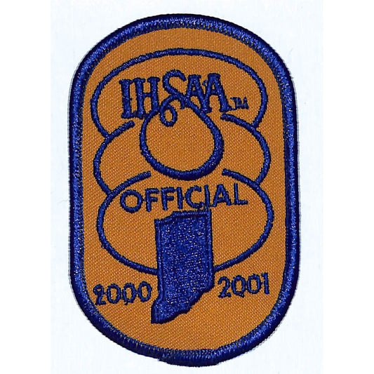 IHSAA Official Indiana High School Embroidered Patch 2 1/2" x 4" 2000 2001 VGC