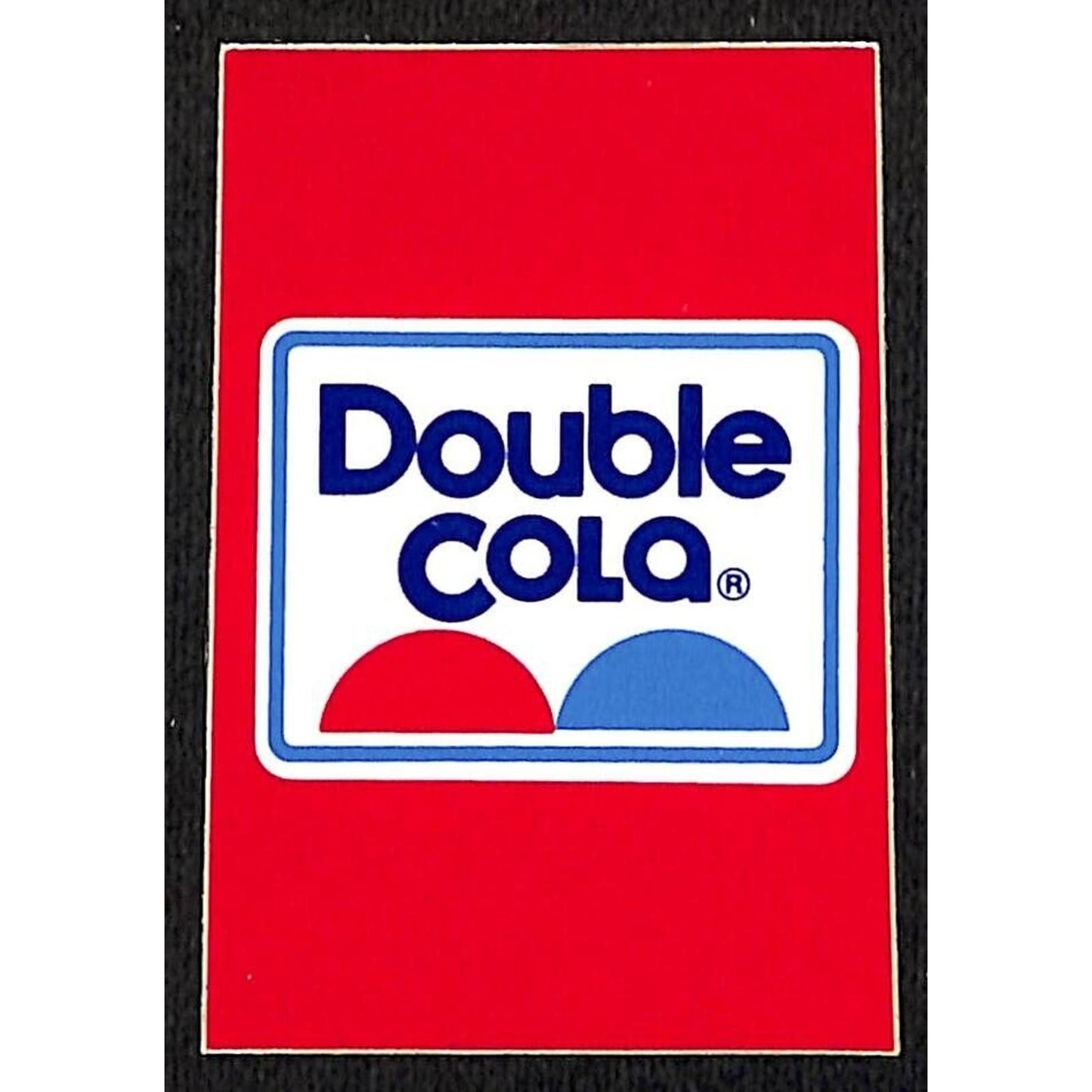 Double Cola High Gloss Vinyl Sticker - for Retail? - 1 7/8" x 2 7/8"