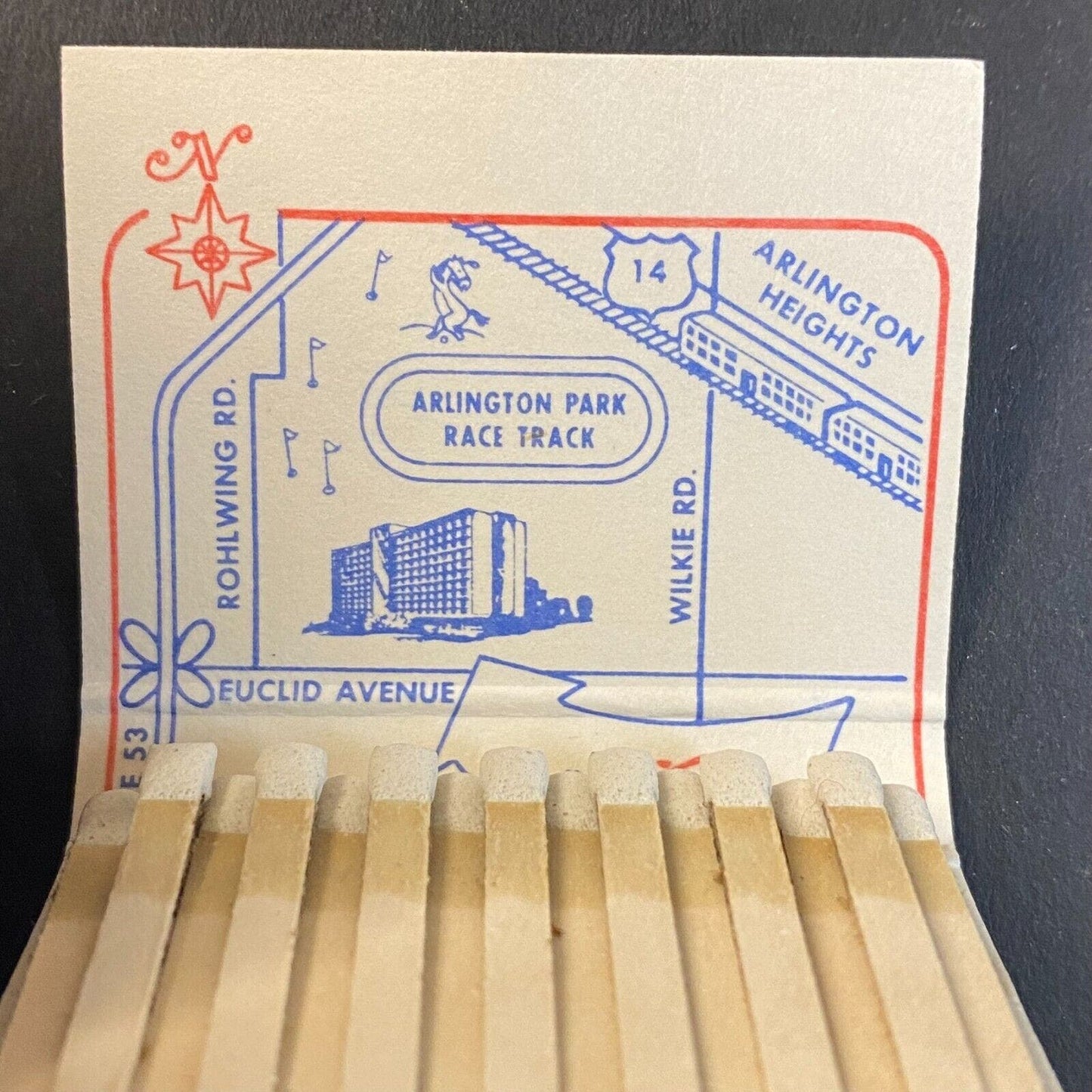 Arlington Park Towers Hotel Chicago, IL c1969-73 Full Matchbook VGC