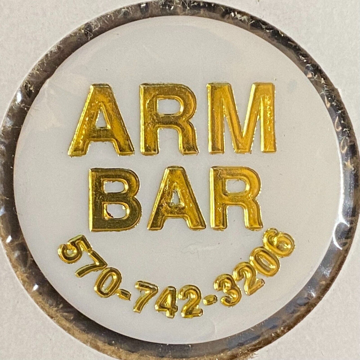 Milton, PA Arm Bar c1998 Plastic Token "G/F One Bottle Beer"