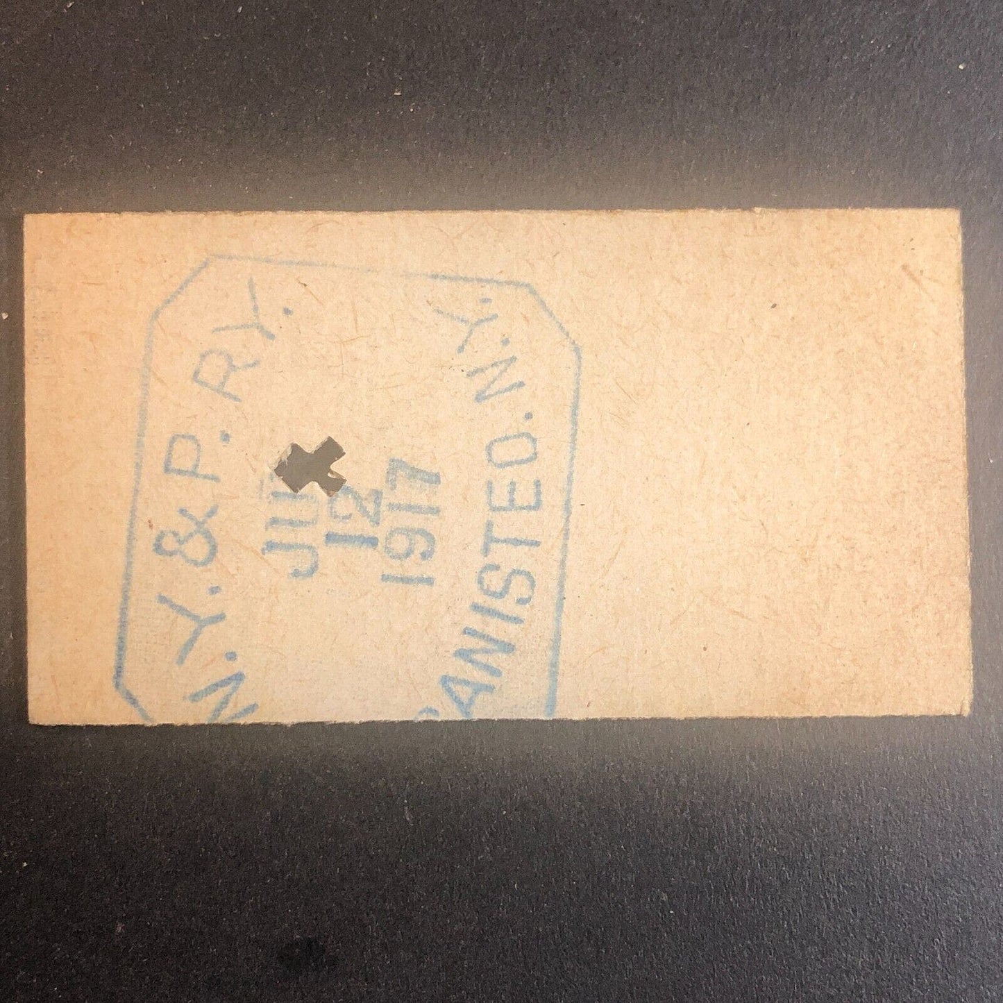 New York & Pennsylvania Railroad July 12 1917 Rexville, NY Ticket #30225