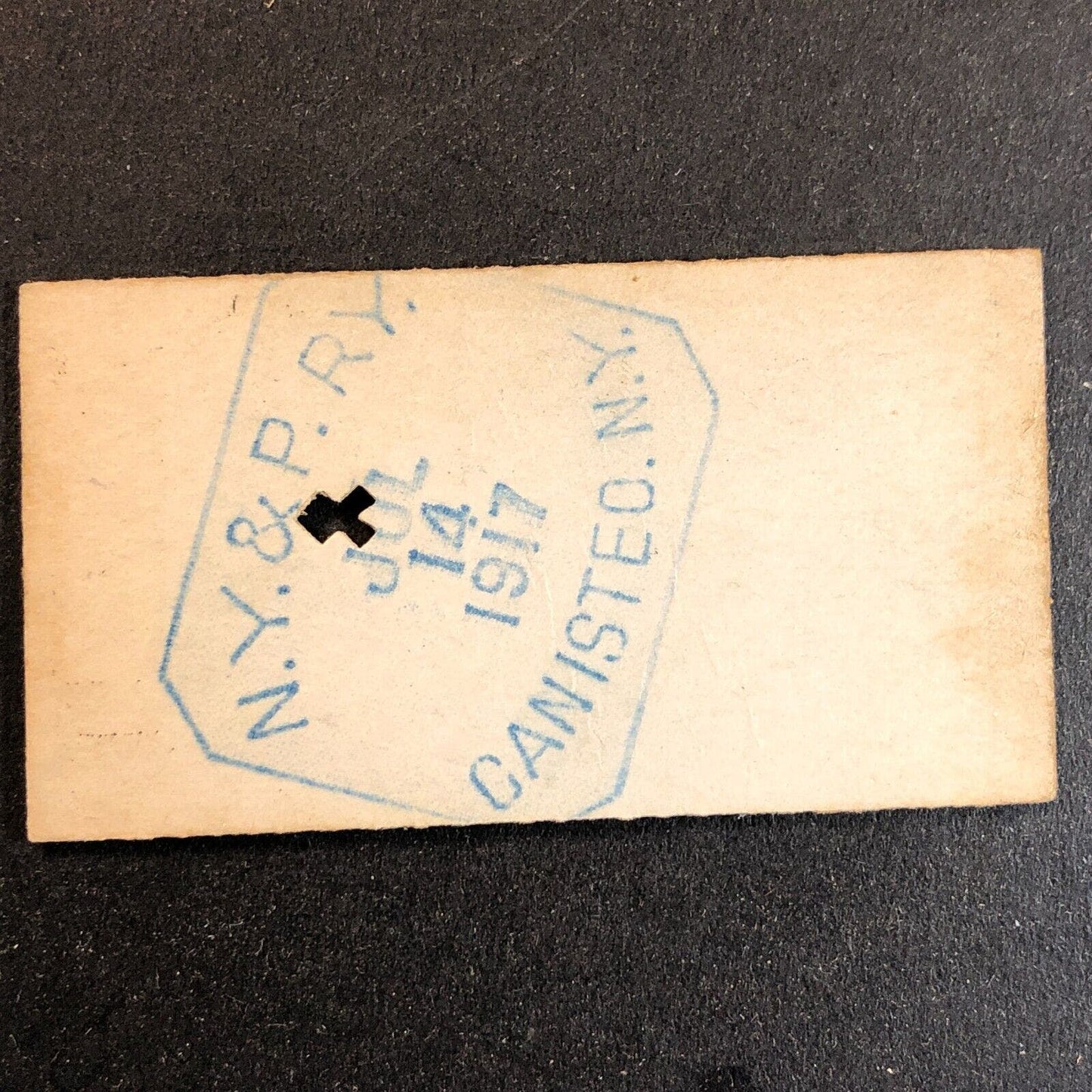 New York & Pennsylvania Railroad July 14 1917 Bennetts, NY Ticket #11825