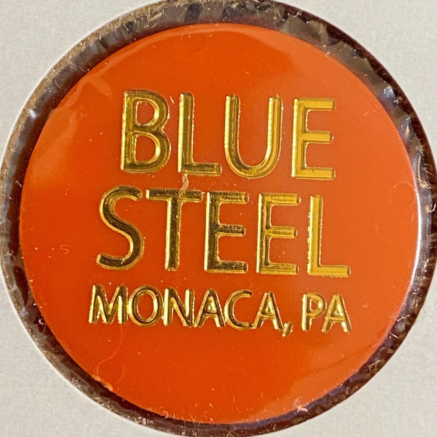 Monaca, PA Blue Steel (Club) c2000 Plastic Token "Domestic Bottle" Drink Token