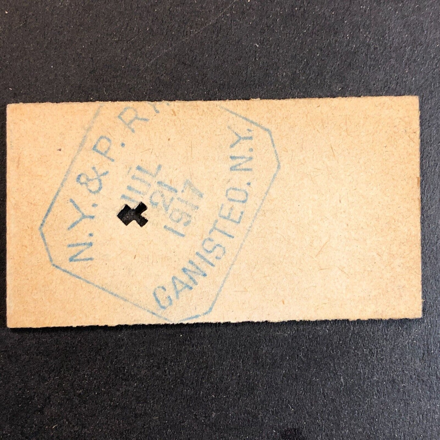 New York & Pennsylvania Railroad July 21 1917 Whitesville, NY Ticket #18275