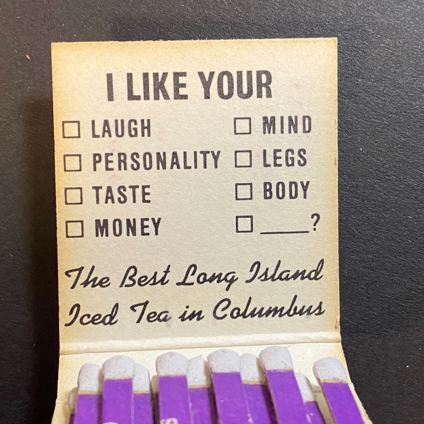 Rocky's Restaurant Columbus, OH Near Full (-2) Printed Stick Matchbook c1990's