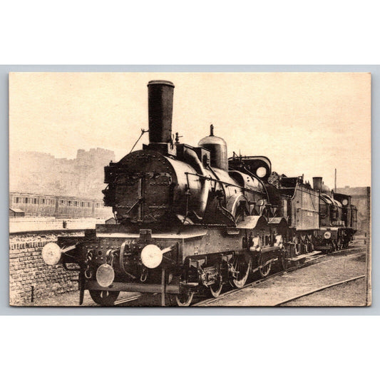French Railroad RPPC* Postcard Machine 2874 Series 2861-2911 c1877-1882 H.M.P.