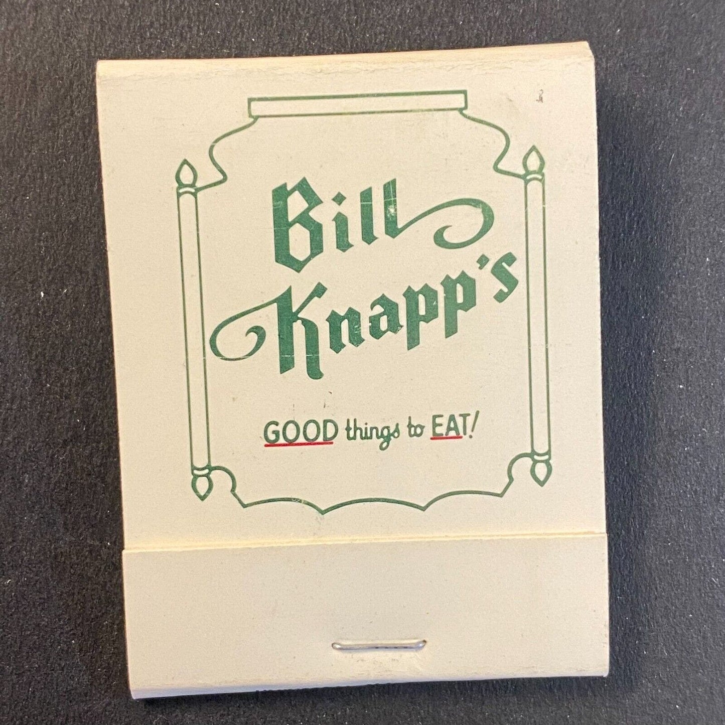 Bill Knapp's Restaurants Ohio Michigan Full Matchbook c1974-80's VGC