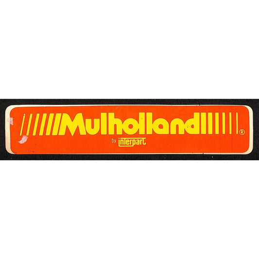 Mulholland by Interpart (Datsun) Vintage Original Performance Sticker c1970's #1