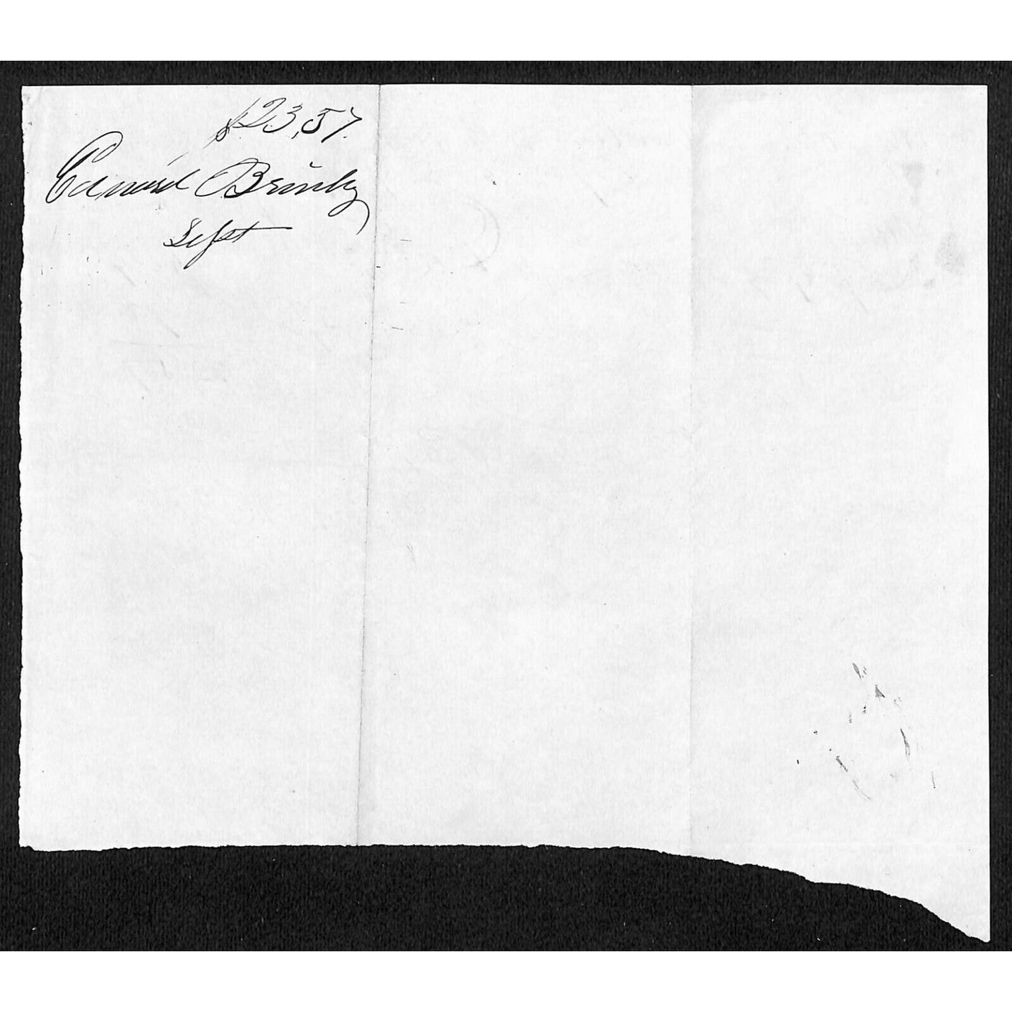 1844 Jabez Knowlton* Newburgh, ME Dry Goods Billhead