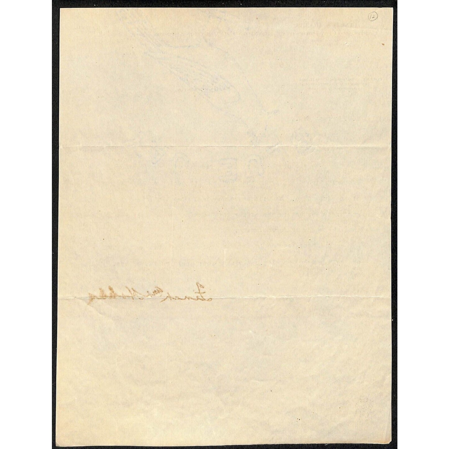 1901 Finch & Hobbs El Reno, OK Indian Territory MK&T / Choctaw Route Letterhead