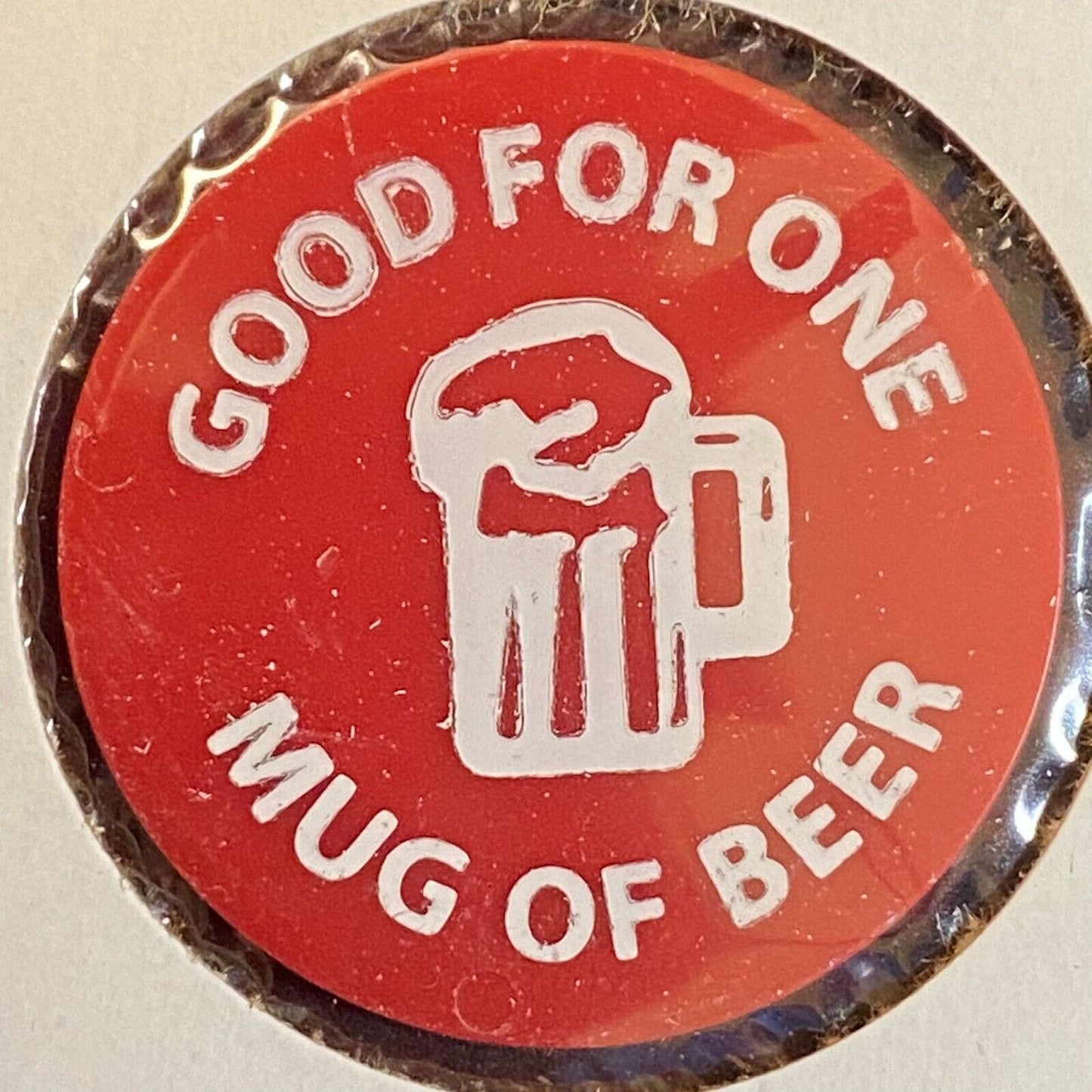 Millerstown, PA Moose Lodge #925 c1980's Plastic Token "G/F One Mug Beer"