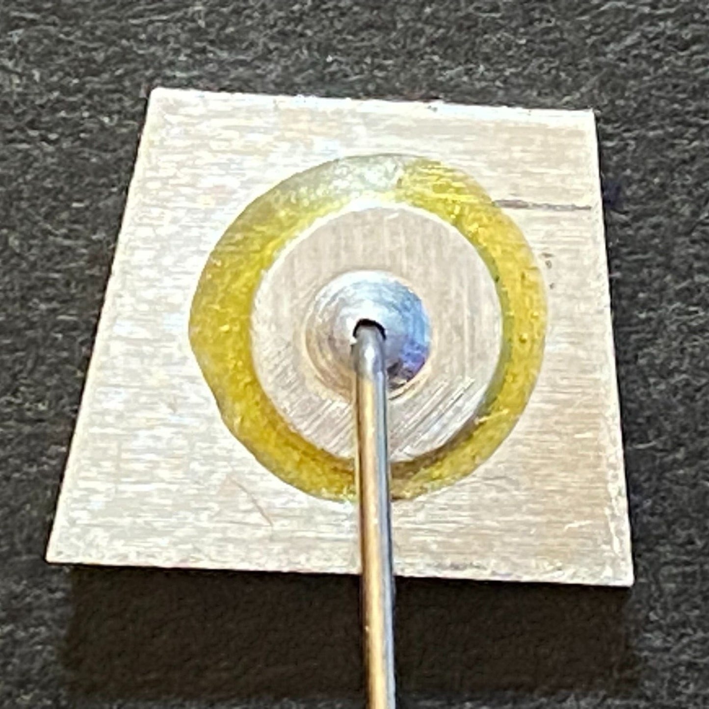 25 Years of Radio Kavadarci Macedonia - Vintage Enameled Lapel Stick Hat Pin