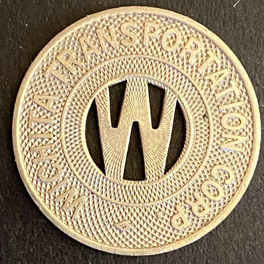 Wichita Transportation Corp. G/F One Fare Transit Token 23mm (#5)