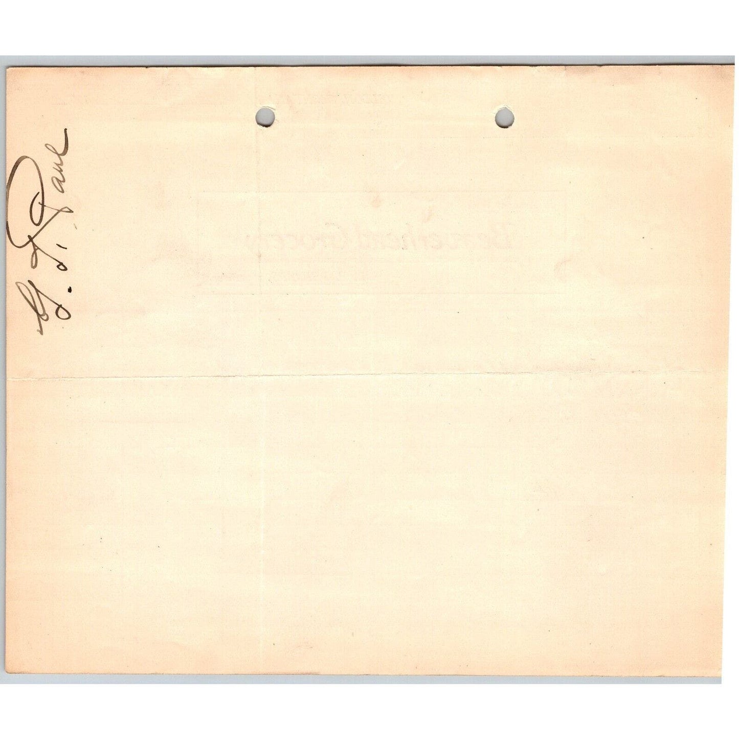 Dillon, MT Beaverhead Grocery L.P. Phillips May 1906 Billhead G.T. Paul*