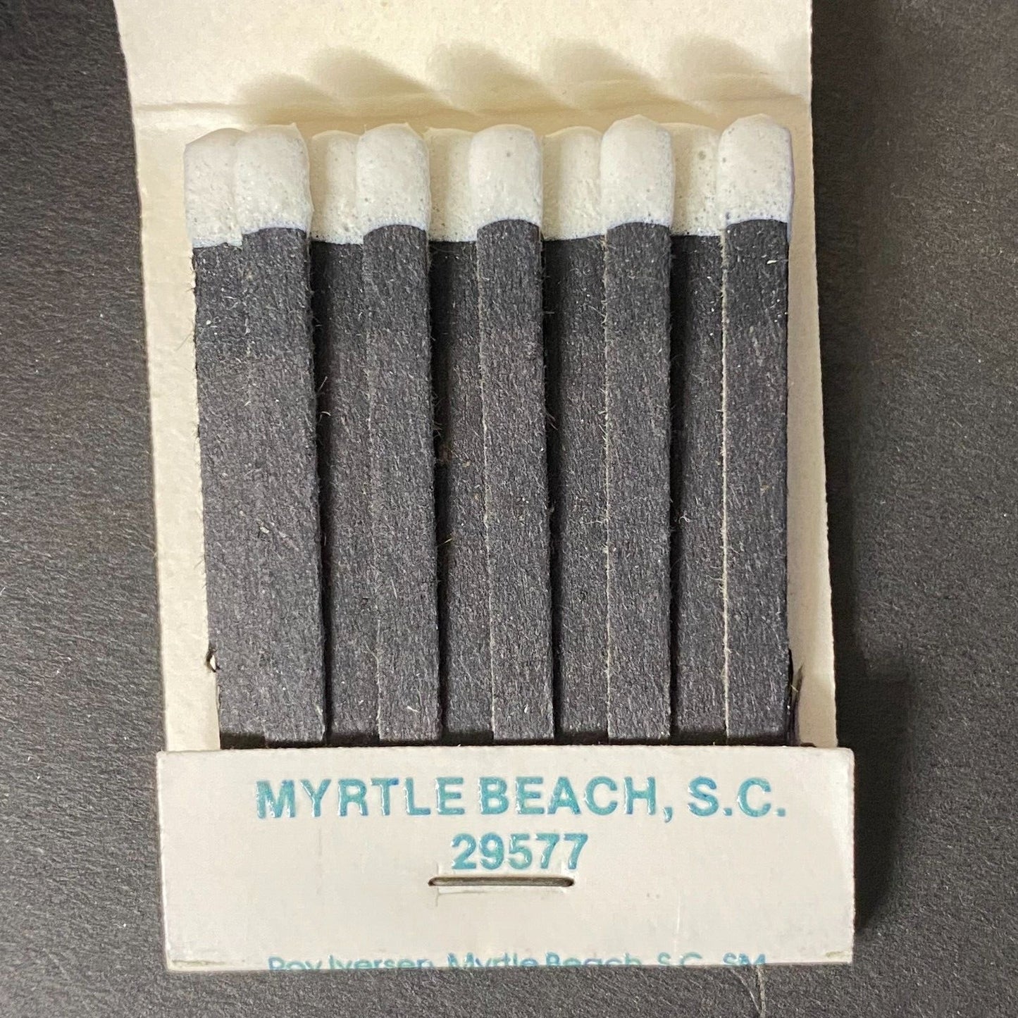 Boardwalk Motel N. Ocean Blvd. Myrtle Beach, SC Full Matchbook c1974-80's