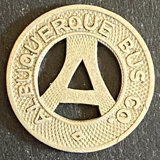 Albuquerque Bus Co. "Health Country" Transit Token 16mm VGC Hanging "A" (#18)