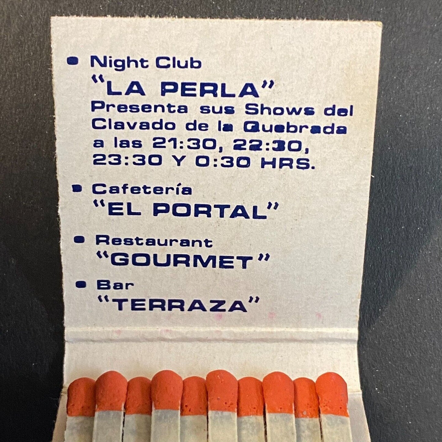 El Mirador Acapulco Mexico Vintage Full Matchbook c1960's-73 - Scarce