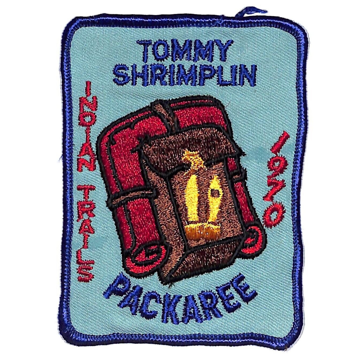 Boy Scouts BSA 1970 Indian Trails Tommy Shrimplin Packaree Patch- Scarce