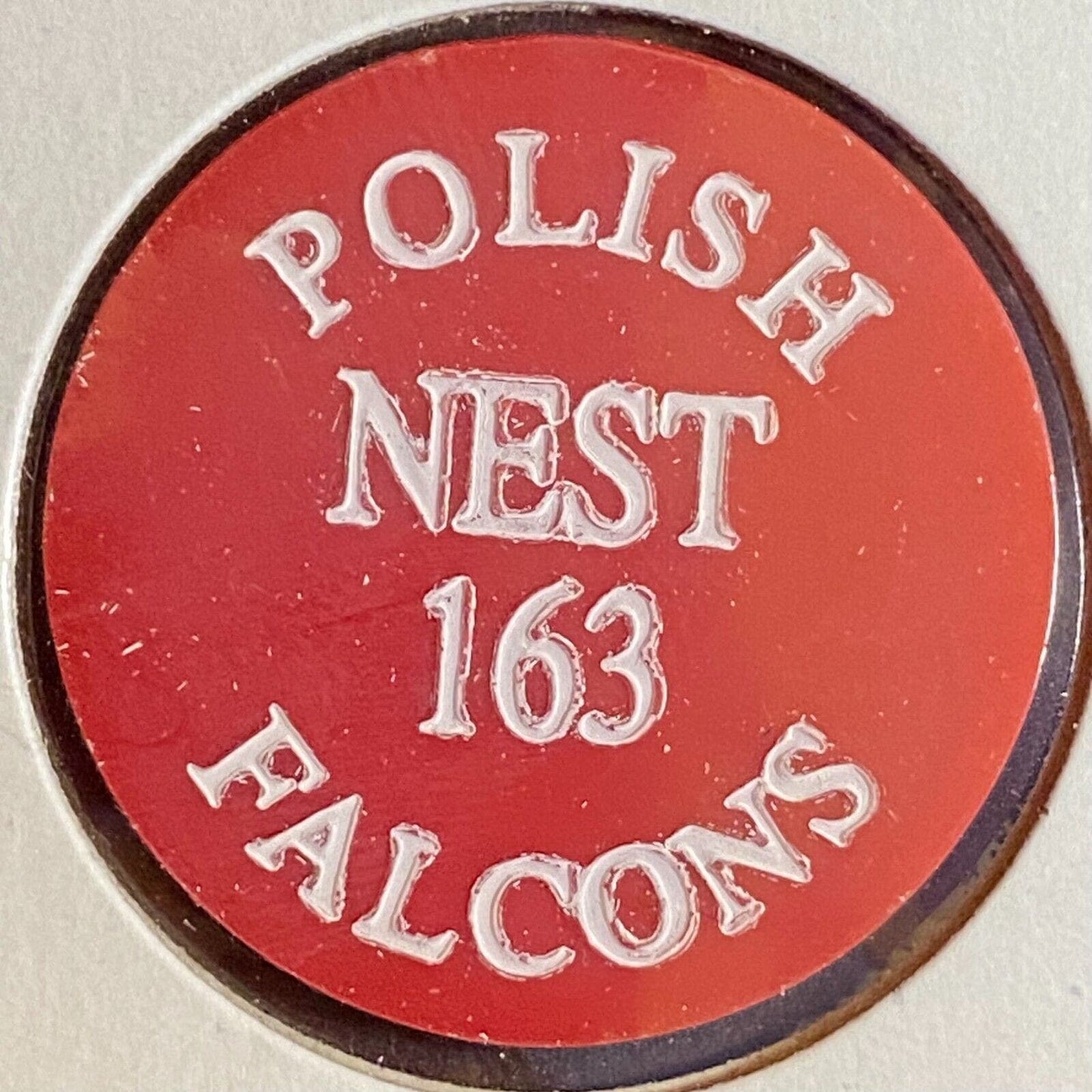 Mocanaqua, PA Polish Falcons Nest 163 c1980's Plastic Token G/F One Cocktail