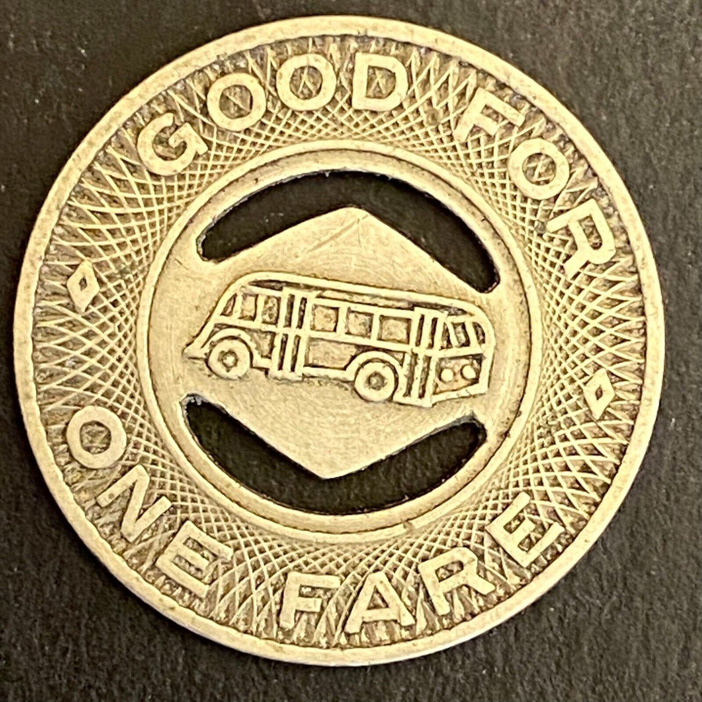 Beaumont City Lines, Inc. Texas G/F One Fare Transit Token 23mm