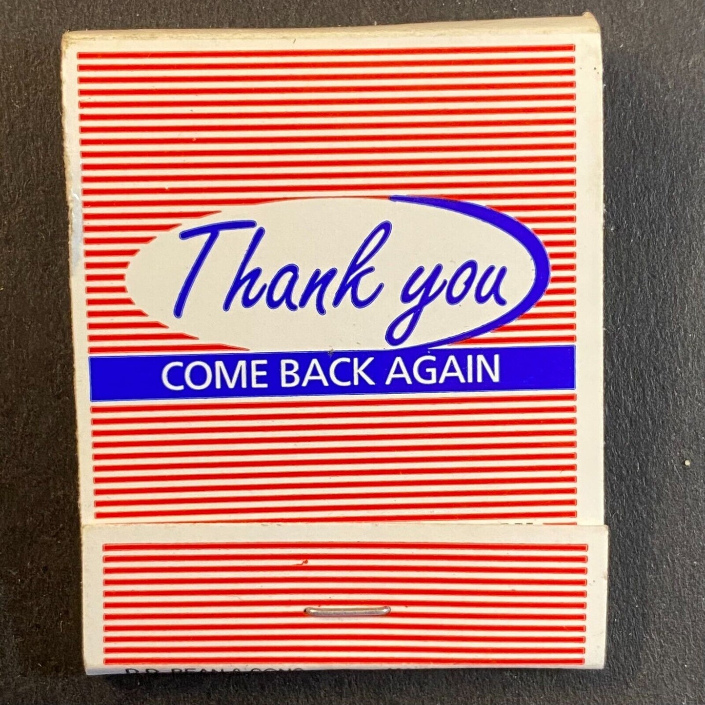 Thank you Come Back Again Freedom Flag Full Matchbook c1973-80