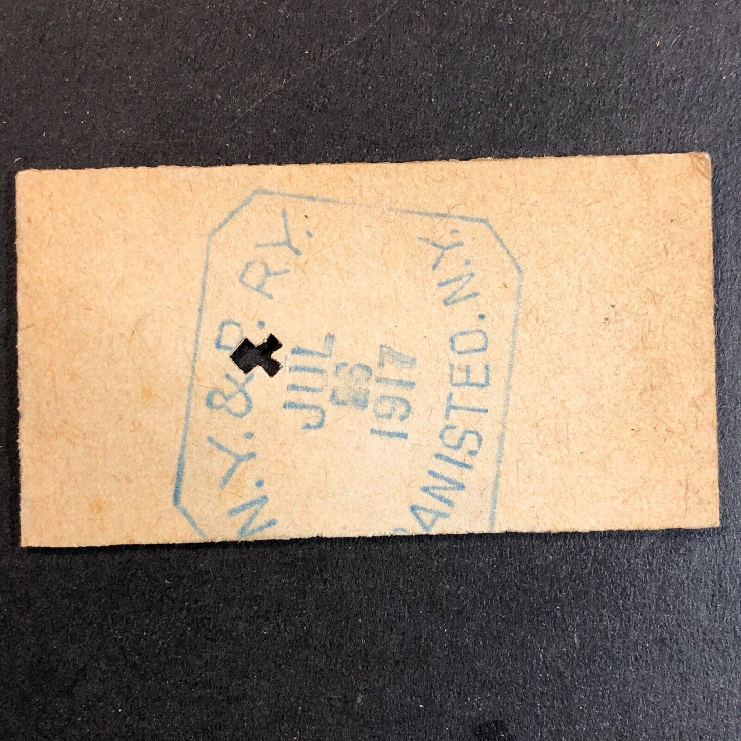 New York & Pennsylvania Railroad July 26 1917 Whitesville, NY Ticket #18284