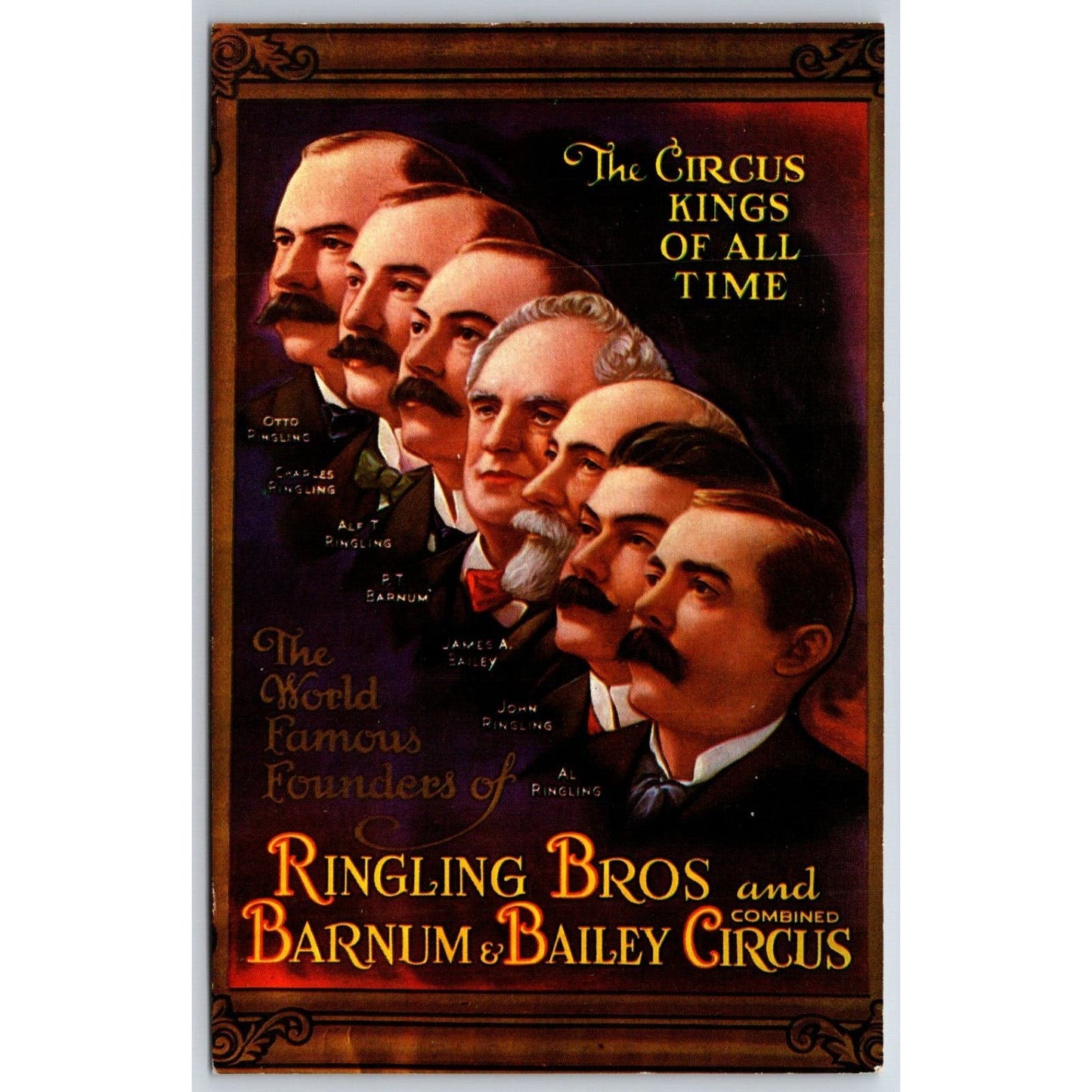 Ringling Museum Sarasota c1900 Poster Art Postcard VGC NP c1960