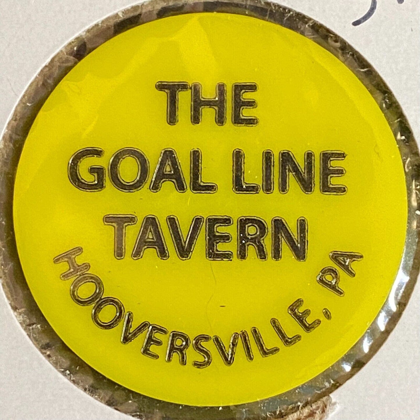 Hooversville, PA "The Goal Line Tavern" c1970's-80's Plastic "Mixed" Token