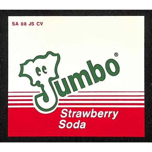 Jumbo Strawberry Soda Plastic for Retail Peg Board / Shelf Sign ? Elephant